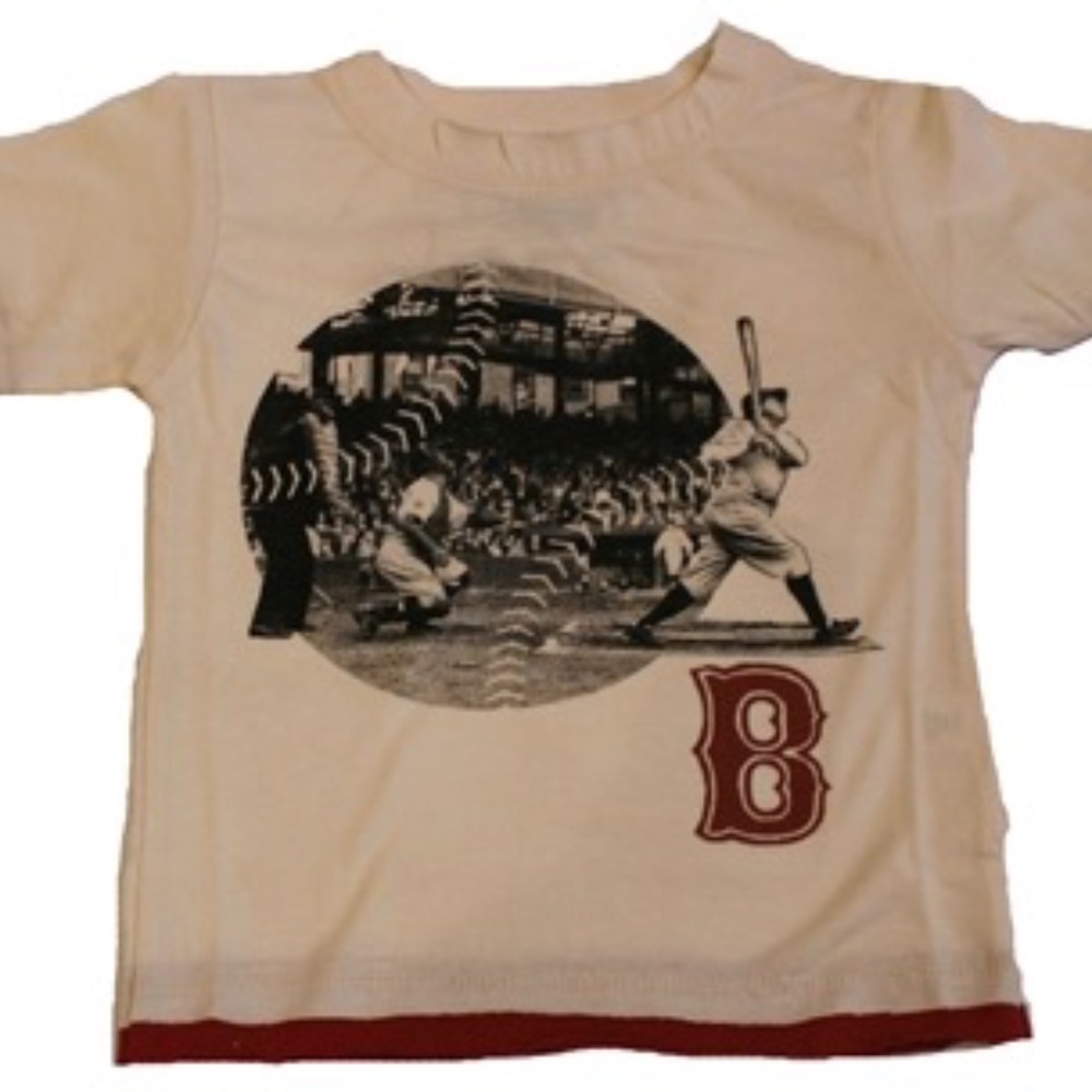 Boston Red Sox Destructed Ringer Tee